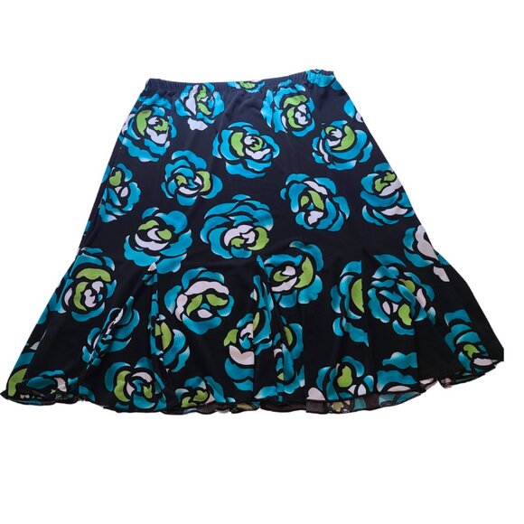 Briggs New York Floral Flare Skirt - Size M - Picture 3 of 8